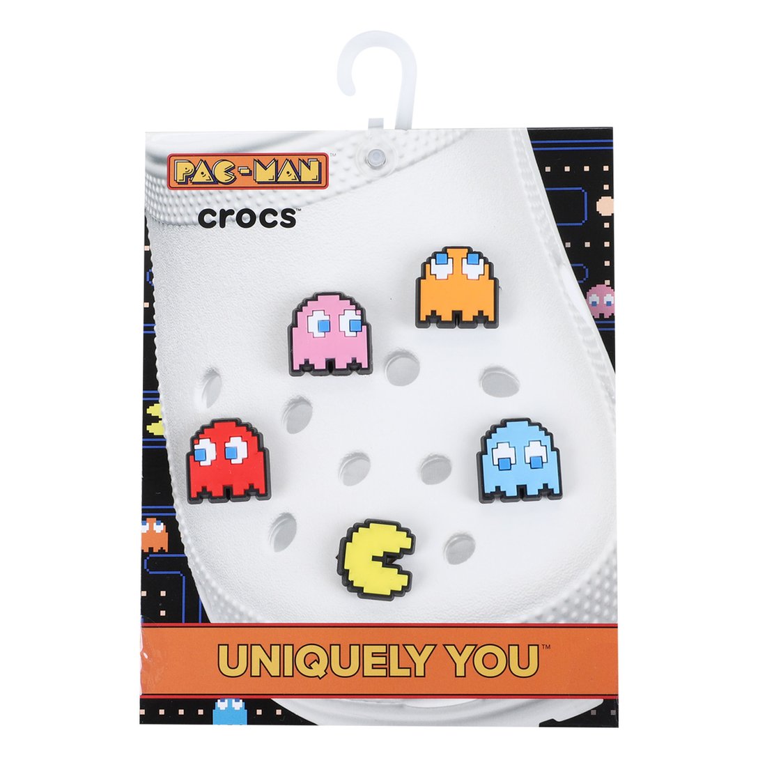 Kit Acessório Para Crocs Infantil Jibbitz Pacman 5 Peças Colorido