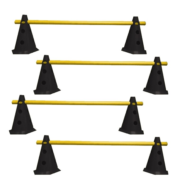 Kit Agilidade 8 Cones Com Barreiras Premium Rythmoon