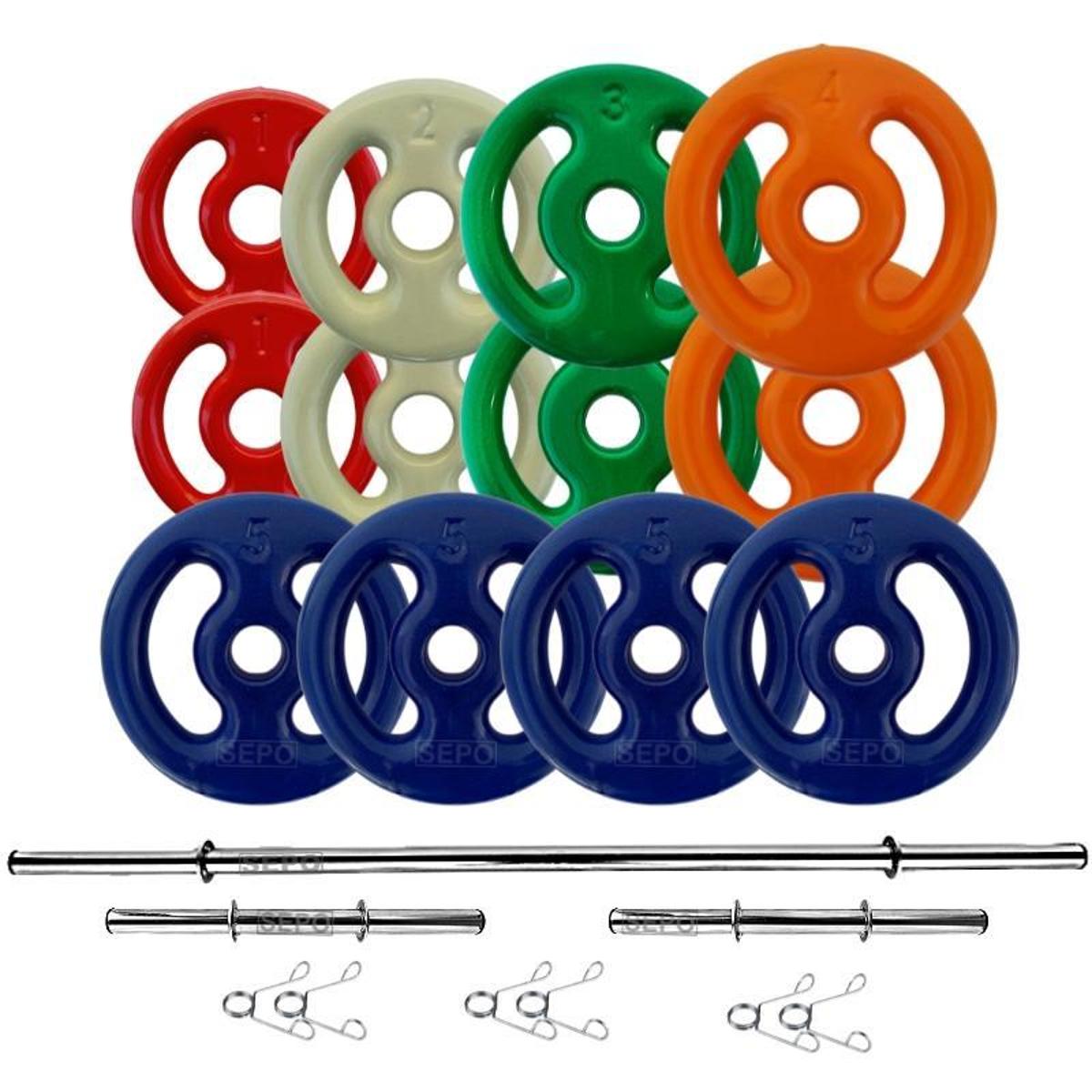 Kit Anilhas Emborrachadas 40 Kg + Barras 2x 40cm + 1x 1.50m é ruim? Kit Anilhas Emborrachadas 40 Kg + Barras 2x 40cm + 1x 1.50m é boa?