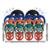 Kit Anilhas Emborrachadas 80 Kg + Barras com Presilhas - Colorido