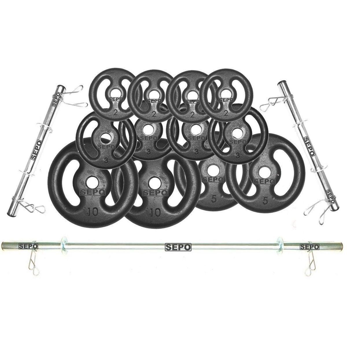 Kit Anilhas Ferro 50kg + 2 Barras 40cm + 1 Barra 120cm é ruim? Kit Anilhas Ferro 50kg + 2 Barras 40cm + 1 Barra 120cm é boa?