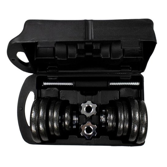 Kit Anilhas + Halteres Gallant Na Maleta 20Kg Elite Cromado - Preto é ruim? Kit Anilhas + Halteres Gallant Na Maleta 20Kg Elite Cromado - Preto é boa?