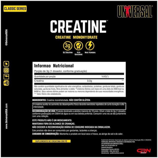Kit Animal 100% Whey Protein 900g + Creatina Monohidratada 500g - Universal Nutrition