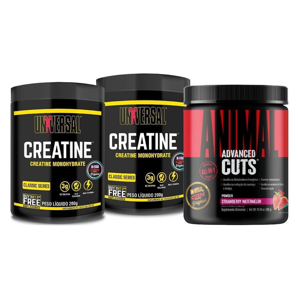 Kit Animal Cuts Powder300+ Creatine Monohydrate400 Universal