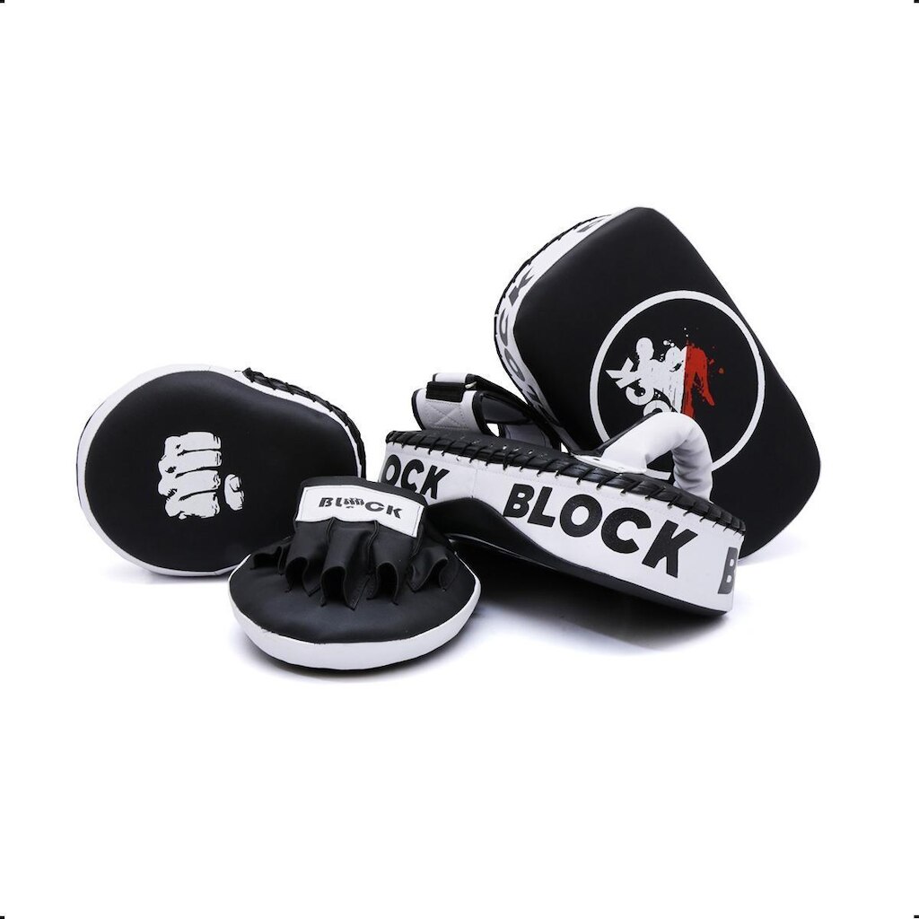 Kit Apardador De Chute e Manolpa De Foco Pra Treino Muay Thai