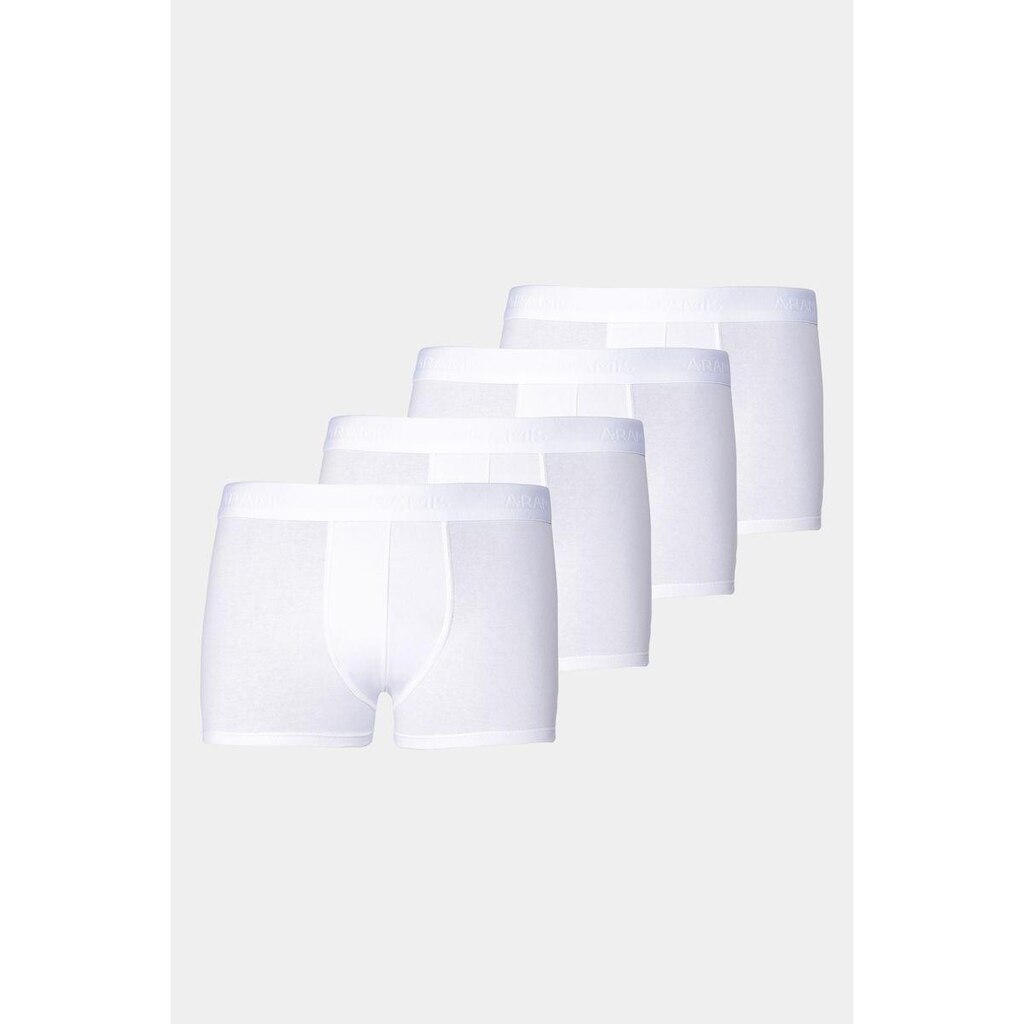 Kit Aramis 4 Cuecas Boxer Cotton Branco