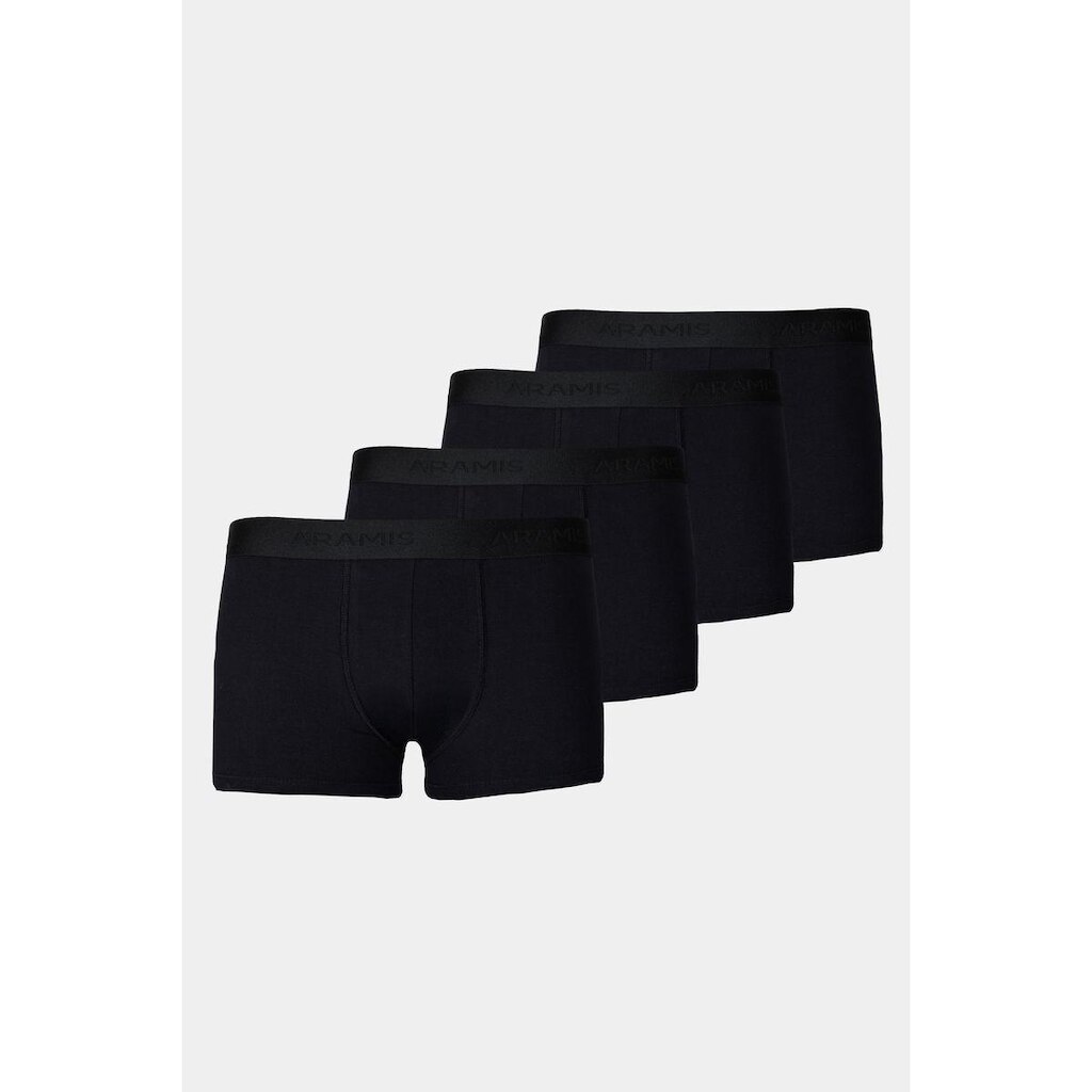 Kit Aramis 4 Cuecas Boxer Cotton Preto