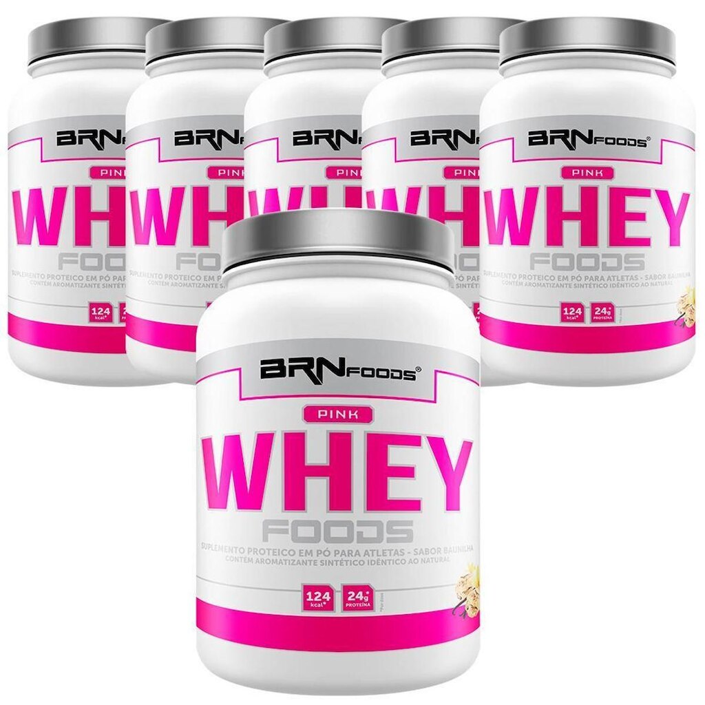 KIT ATACADO: 6x Whey Protein Pink Whey 900g