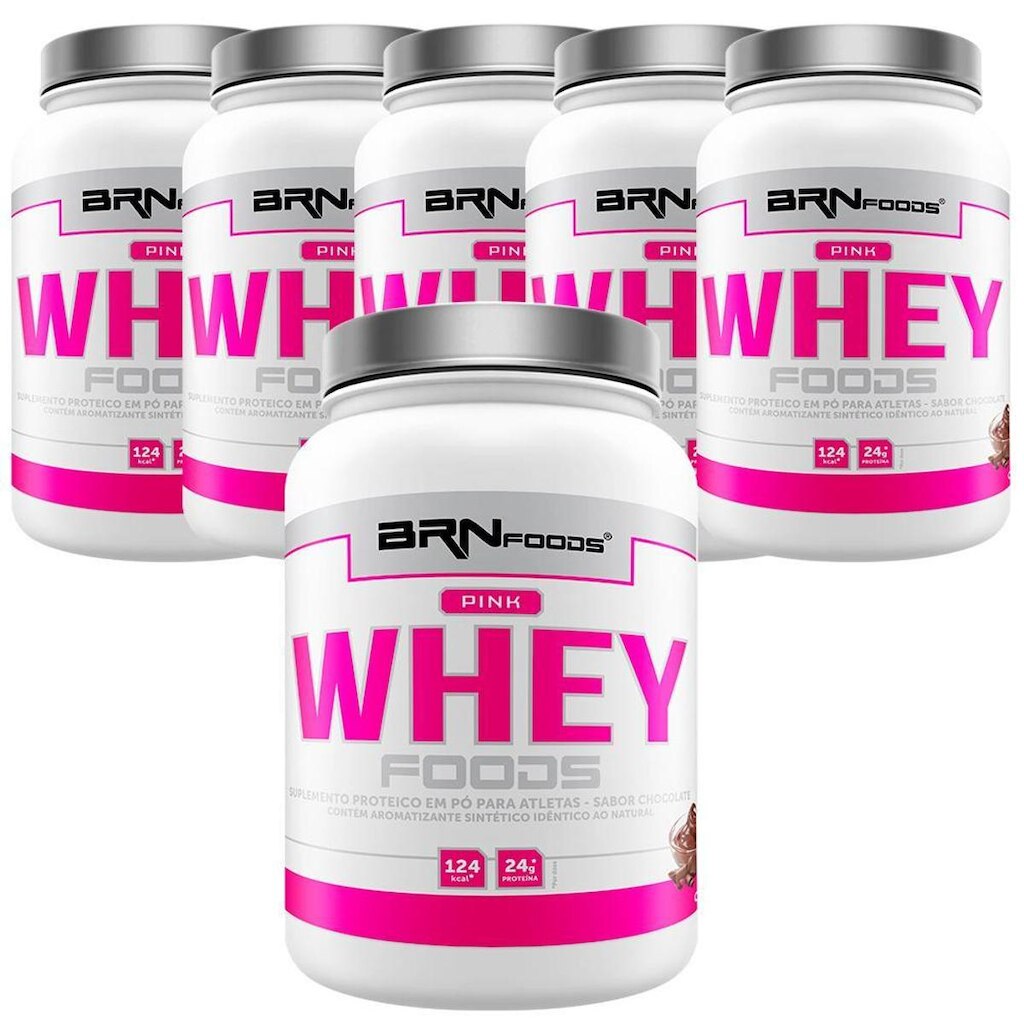 KIT ATACADO: 6x Whey Protein Pink Whey 900g