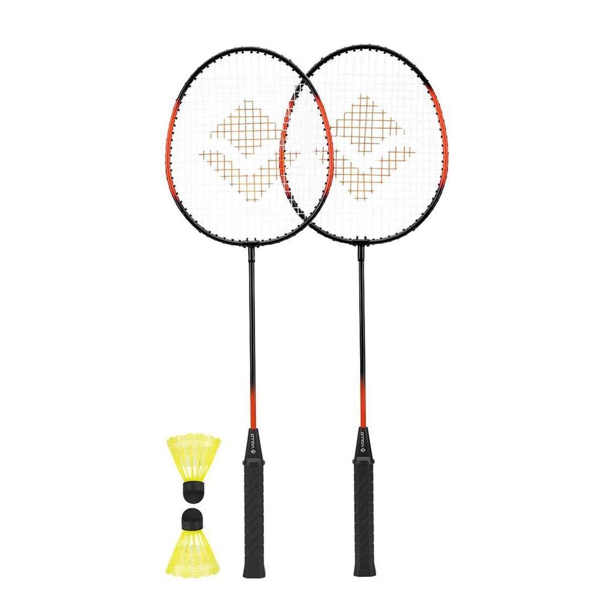 Kit Badminton Completo 2 Raquetes E 2 Petecas Nylon Vollo Menor preço em Kit Badminton Completo 2 Raquetes E 2 Petecas Nylon Vollo