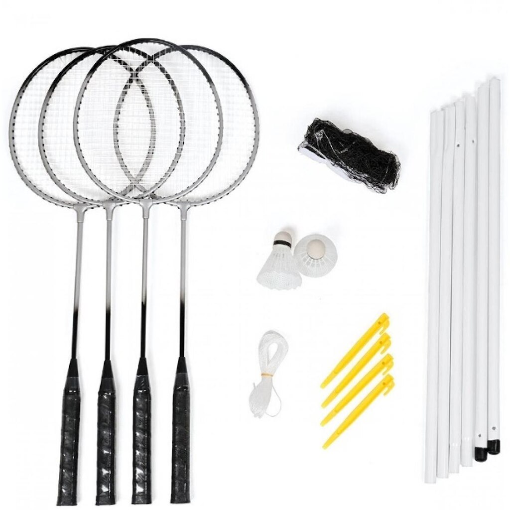 Kit Badminton Hyper Completo 04 Raquetes 2 Petecas