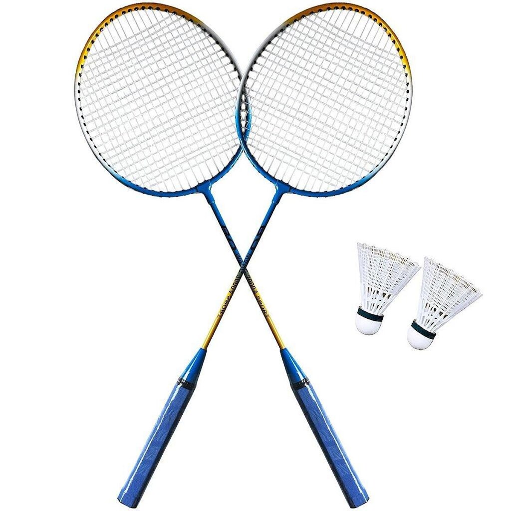 Kit Badminton Lorben 2 Raquetes e Petecas lazer Completo