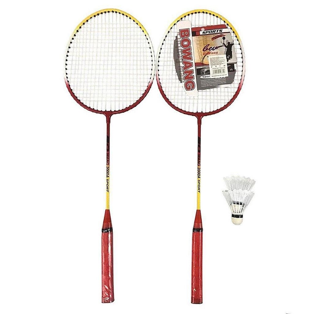 Kit Badminton Lorben 2 Raquetes e Petecas lazer Completo