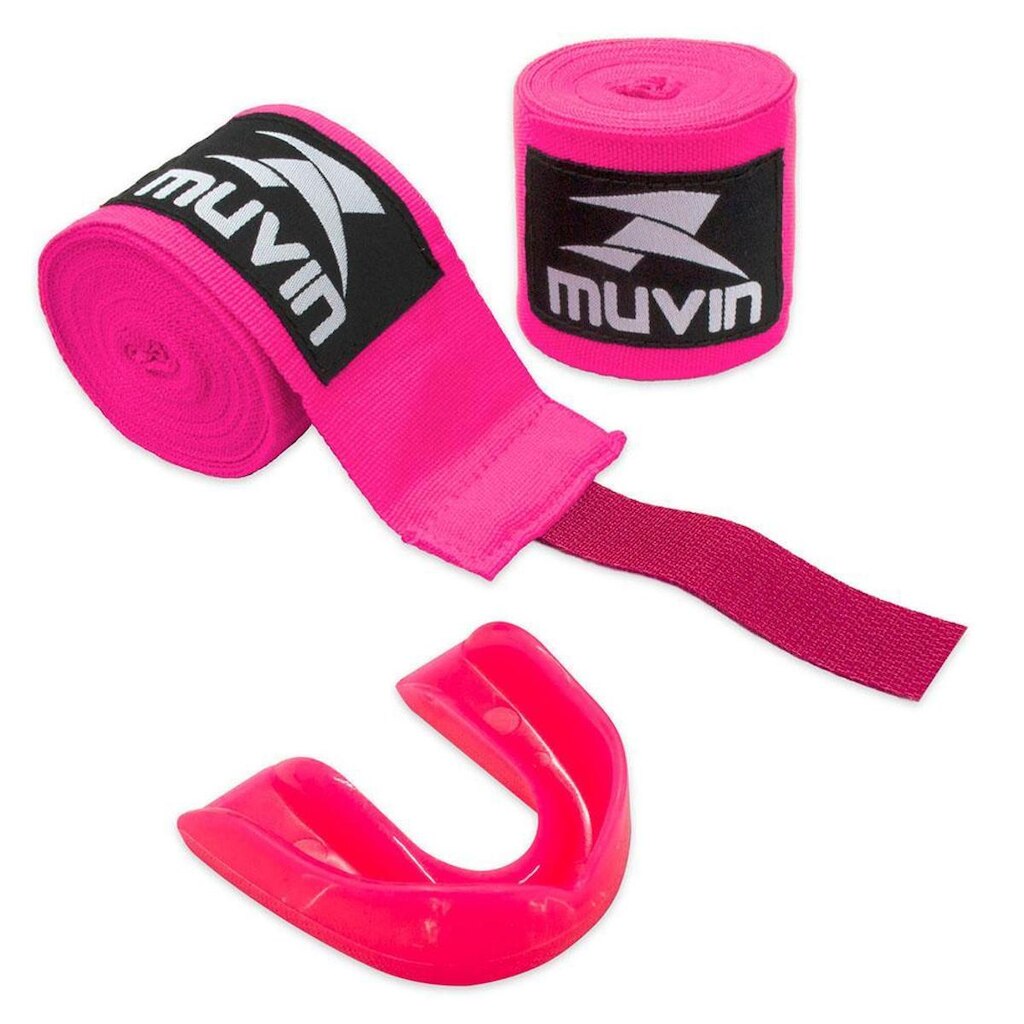 Kit Bandagem Elástica 3m + Protetor Bucal Muvin