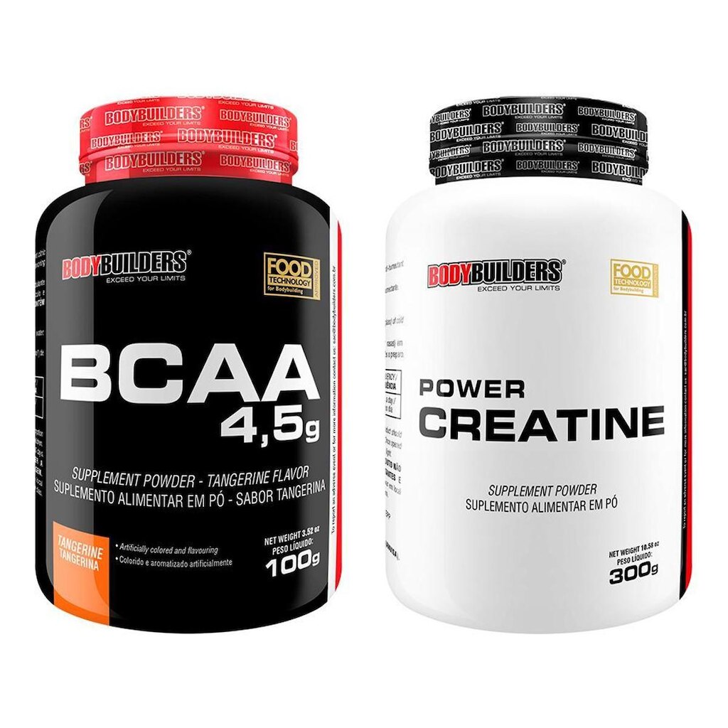 Kit BCAA 4.5g 100g + Power Creatina 300g - Bodybuilders