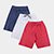 Kit Bermuda Bebê Candy Kids Moletinho Masculino - 3 Peças - Mescla