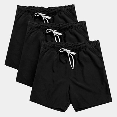 Kit Bermuda Comfort Sports Masculina 3 Peças - Masculino