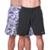 Kit Bermuda Tactel Masculina Academia Corrida Esportiva Surty Active Running - Preto+Branco