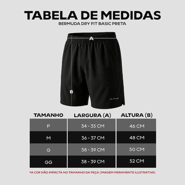 Kit Bermuda+Camiseta New Fluid Dry Academia Alpha