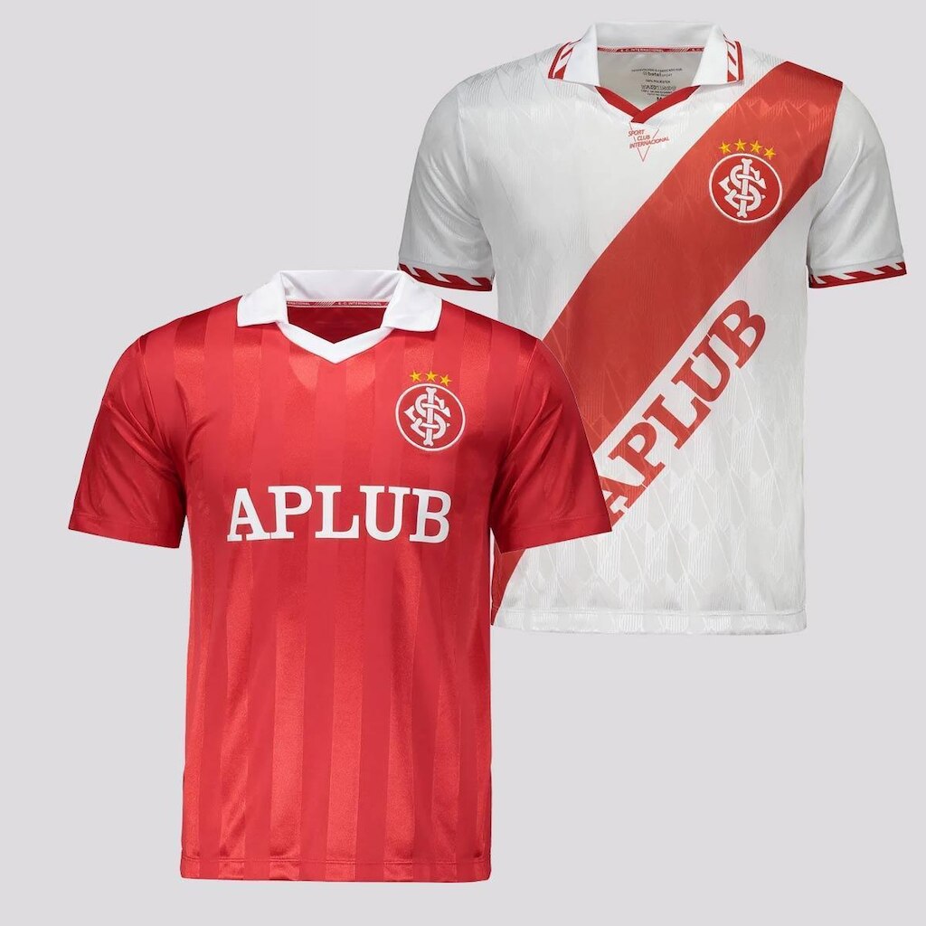 Kit Betel 2 Camisas Internacional Retrô 1988 + 1995