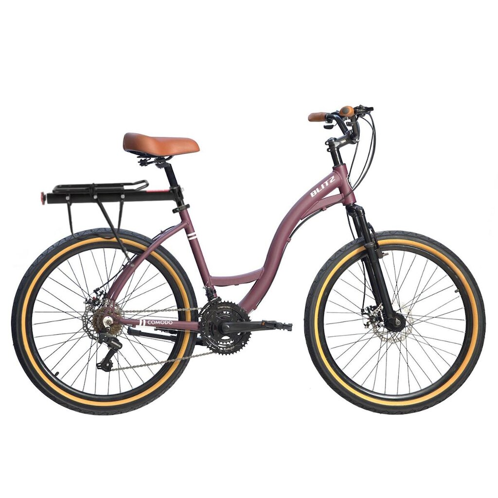 Kit Bicicleta Blitz Comodo 26 Urbana 21v + Bagageiro - 1436