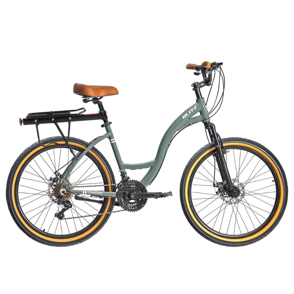 Kit Bicicleta Blitz Comodo 26 Urbana 21v + Bagageiro - 1436