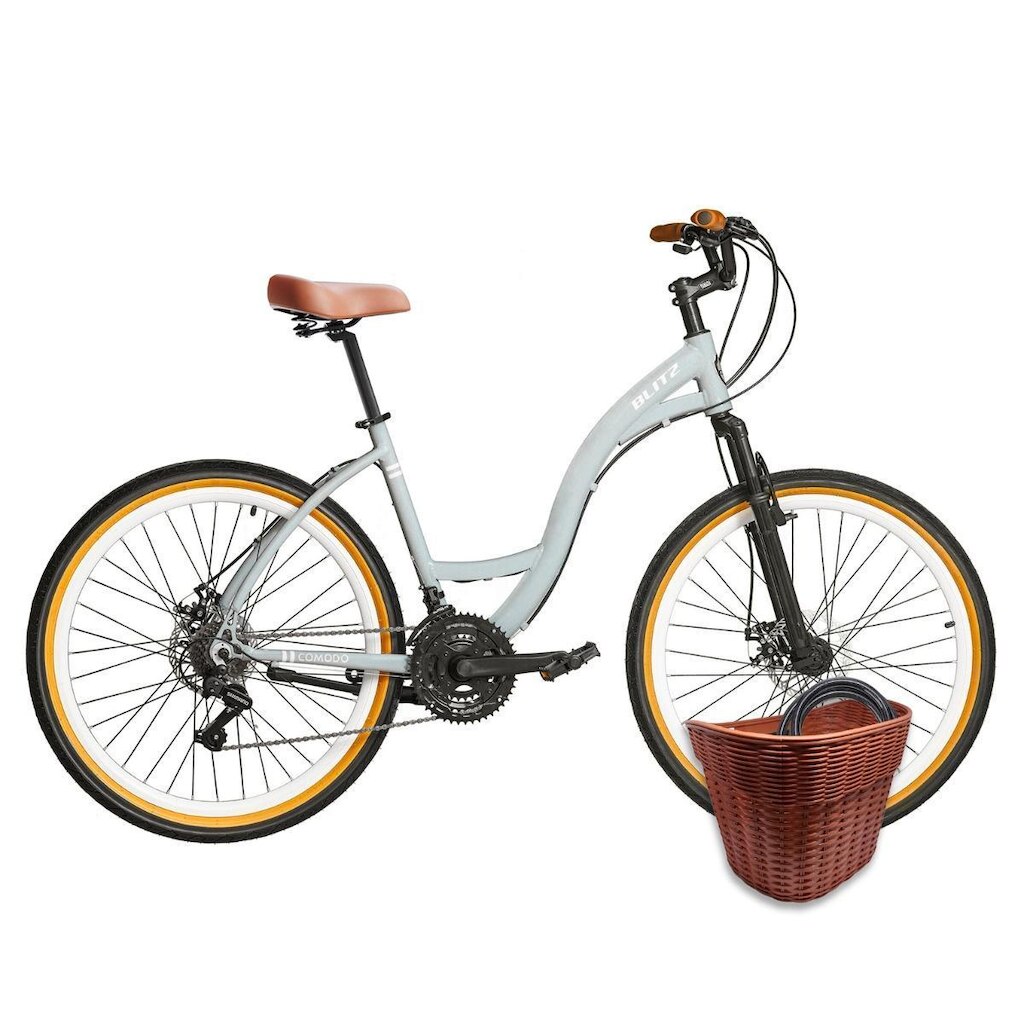 Kit Bicicleta Blitz Comodo 26 Urbana 21v + Cestinha - 1436