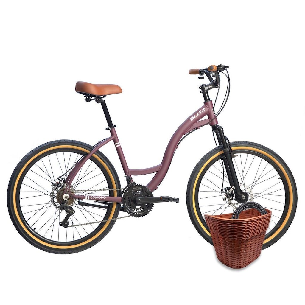 Kit Bicicleta Blitz Comodo 26 Urbana 21v + Cestinha - 1436