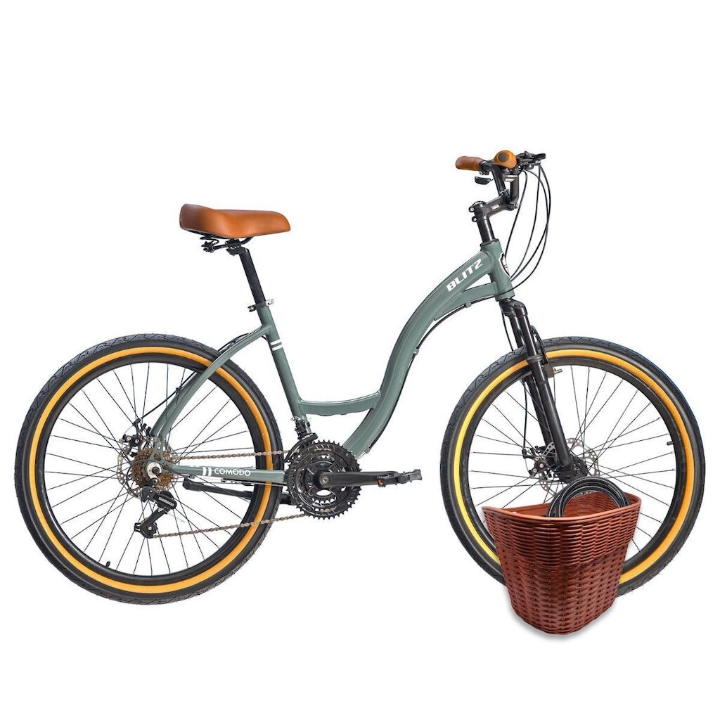 Kit Bicicleta Blitz Comodo 26 Urbana 21v + Cestinha - 1436