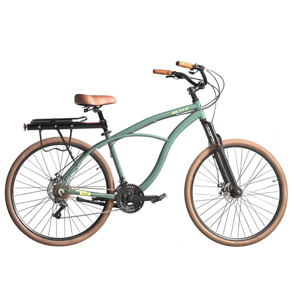 Kit Bicicleta Terral 29 BLITZ Alumínio 21v e freios a disco + Bagageiro E Cadeado - 2214