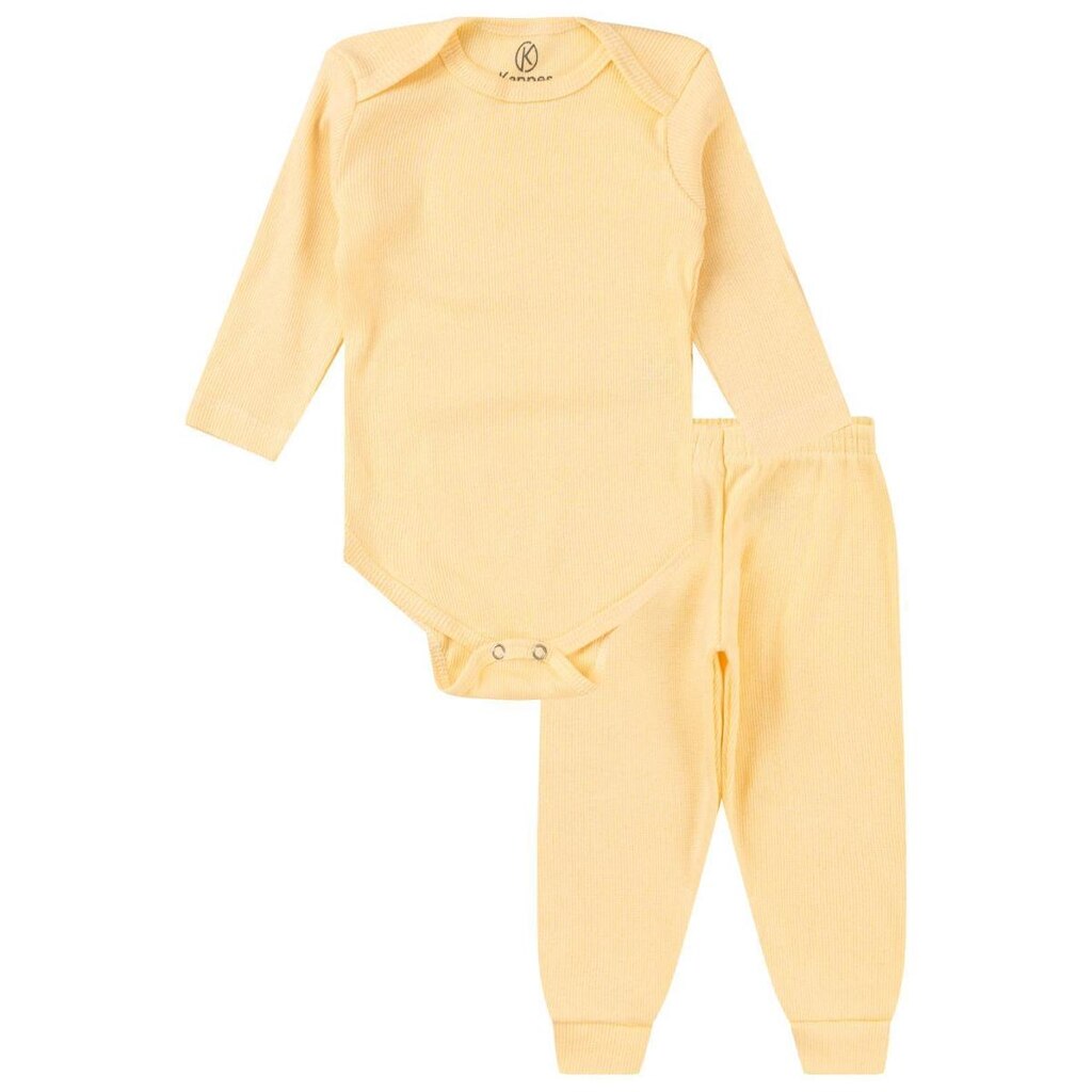 Kit Body Kappes Bebê Canelado 2 Peças Feminino