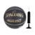 Kit Bola Basquete Spalding Highlight + Bomba de Ar - Preto+Dourado