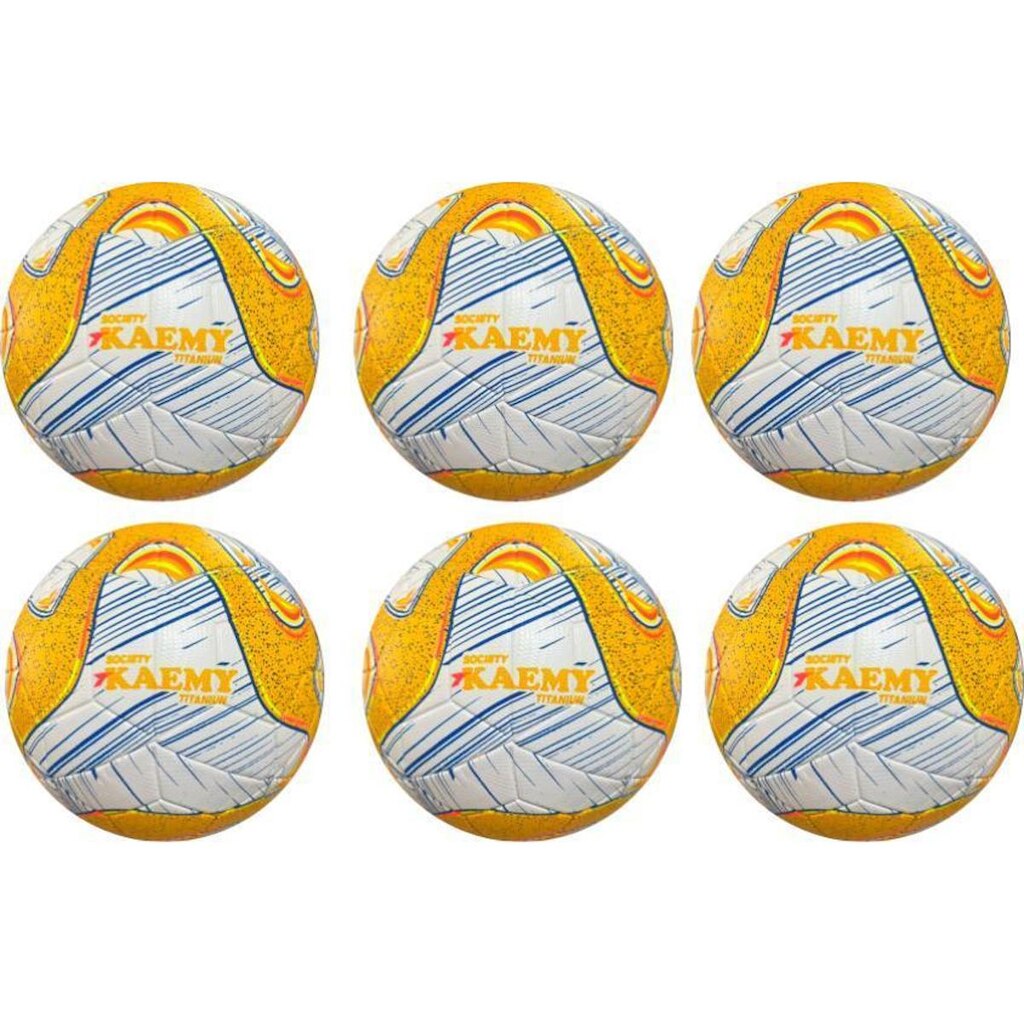 Kit Bola Society Titanium Termo Soldada 6 Unidades