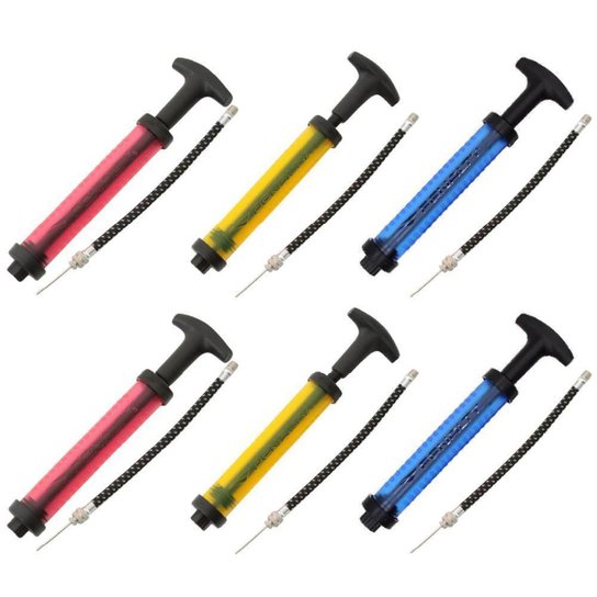 Kit Bomba de Ar Penalty Sac c/ 6 Peças - Azul+amarelo Menor preço em Kit Bomba de Ar Penalty Sac c/ 6 Peças - Azul+amarelo