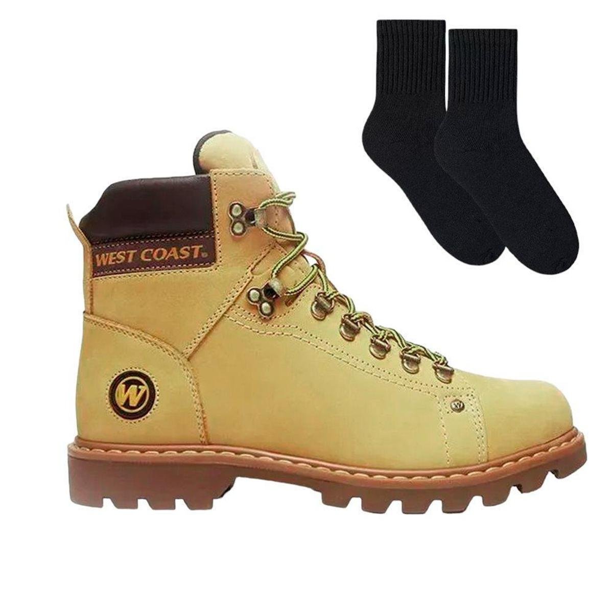 Kit Bota West Coast Worker Classic Masculina + Pa