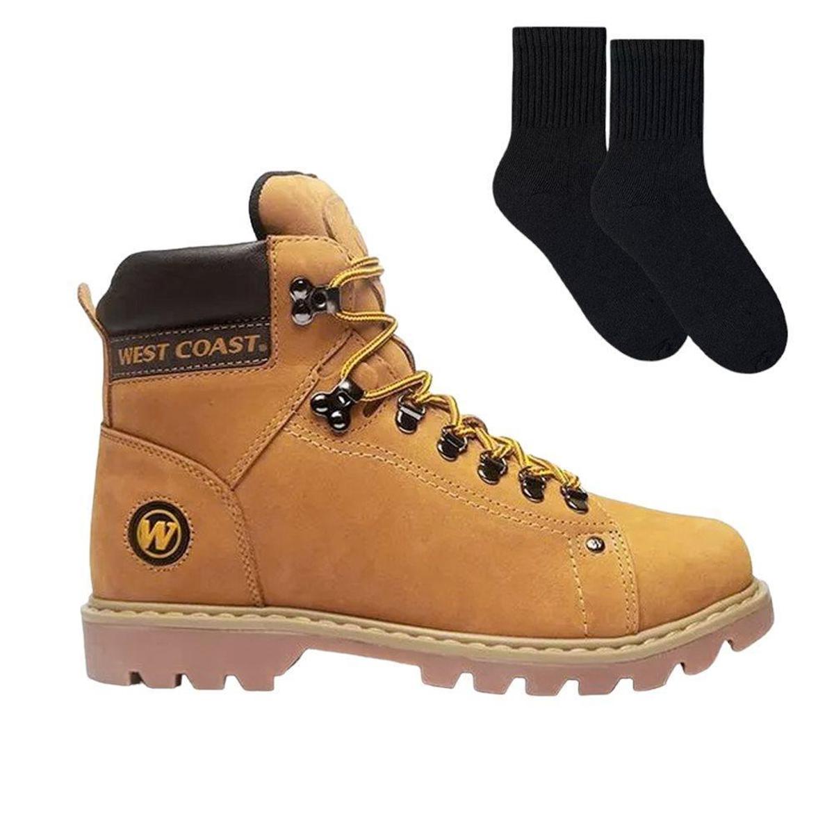 Kit Bota West Coast Worker Classic Masculina + Pa