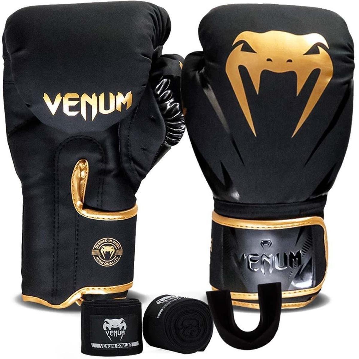 Kit Box Venum New Impact Evo Luva Bandagem e Bucal é ruim? Kit Box Venum New Impact Evo Luva Bandagem e Bucal é boa?
