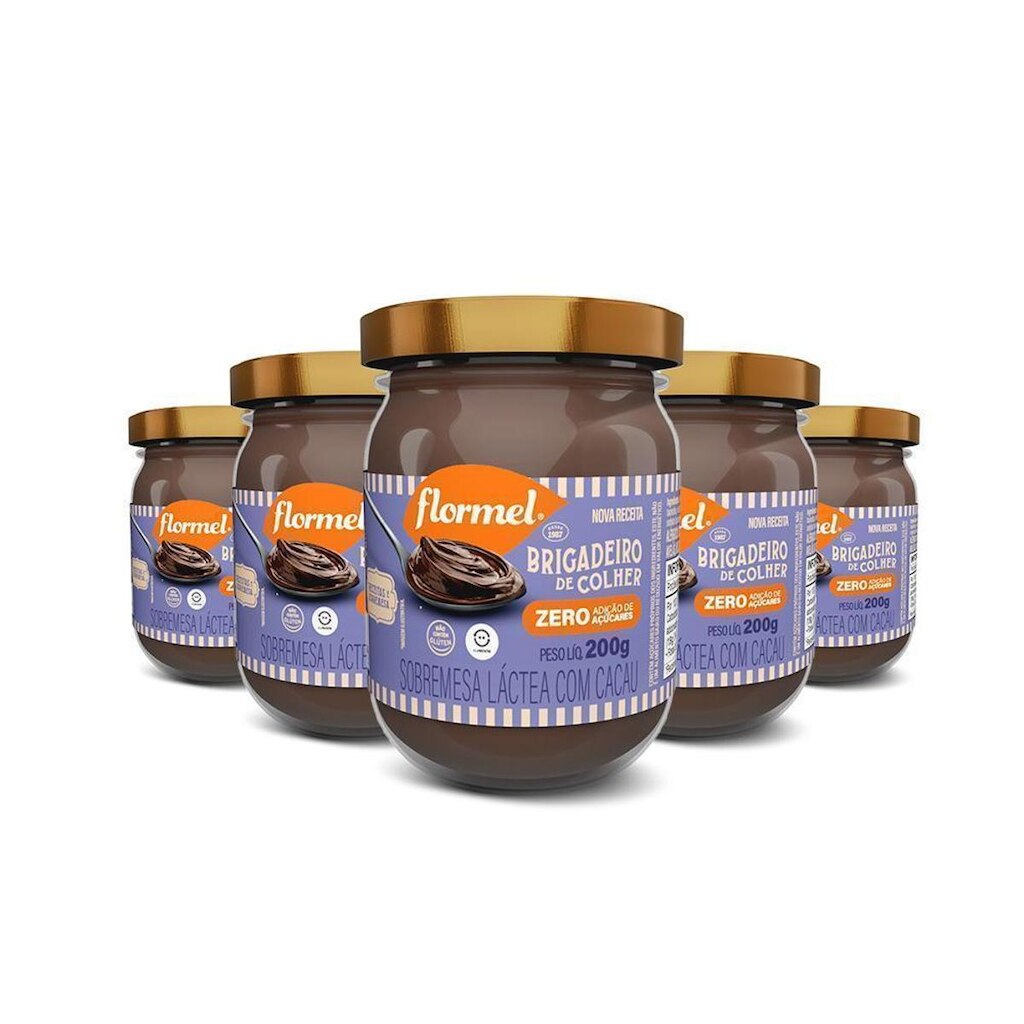 Kit Brigadeiro Flormel Zero Açúcar 200G Com 5 Unidades