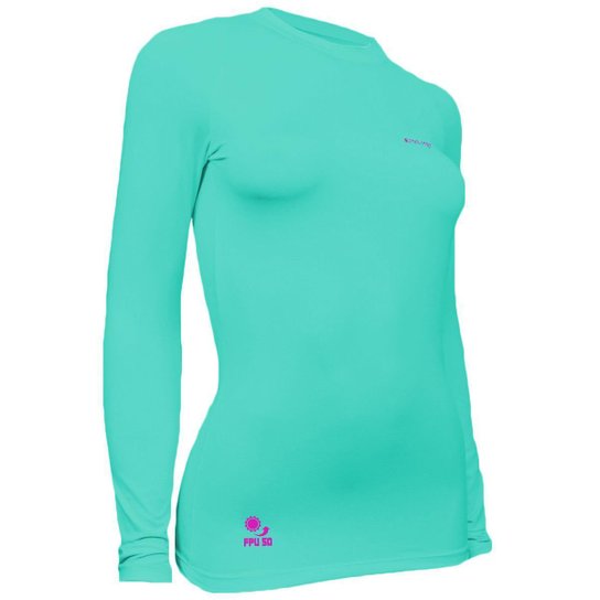 Kit C/ 3 Camisas Feminino Stigli Pro Proteção Solar FPU 50 Manga Longa Luna Poliamida E - Laranja