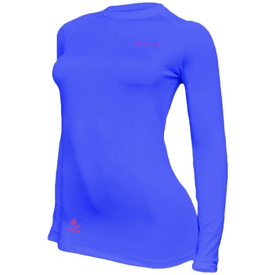 Kit C/ 4 Camisas Feminino Stigli Pro Proteção Solar FPU 50 Manga Longa Luna Poliamida N - Azul+Preto