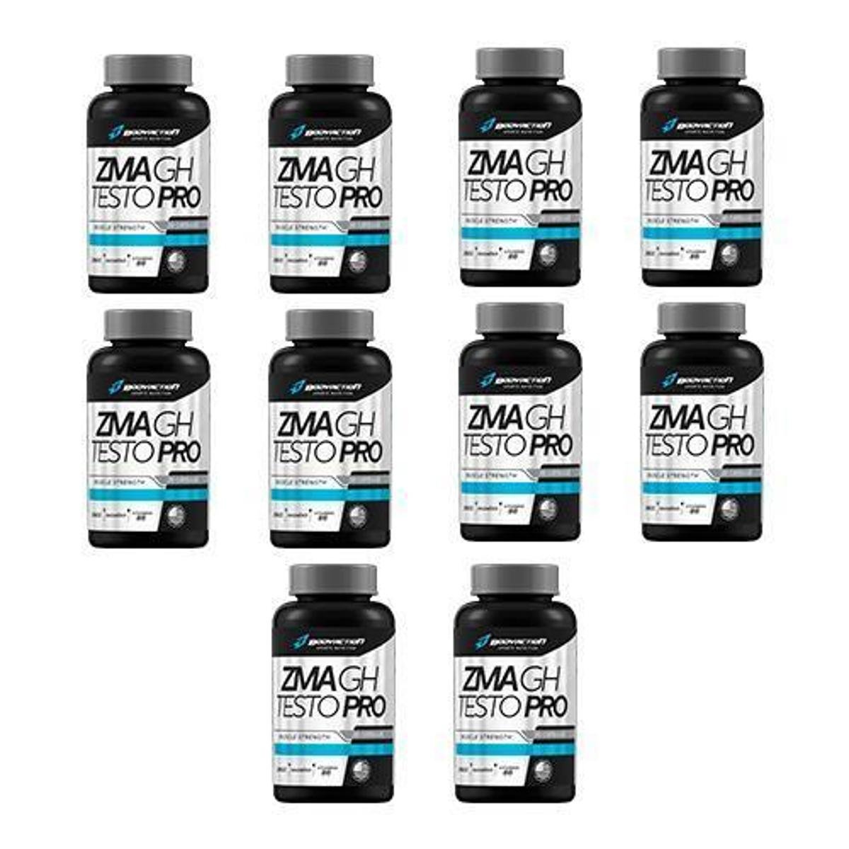 Kit C/10 Zma GH Tes to Pro 30 Cáps BodyAction Incolor Netshoes