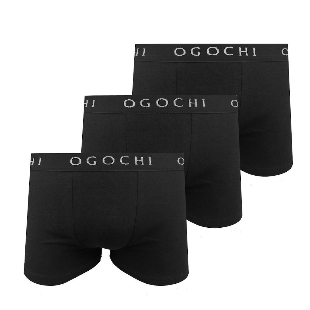 Kit c/3 Cuecas Boxer Ogochi Cotton 020540003