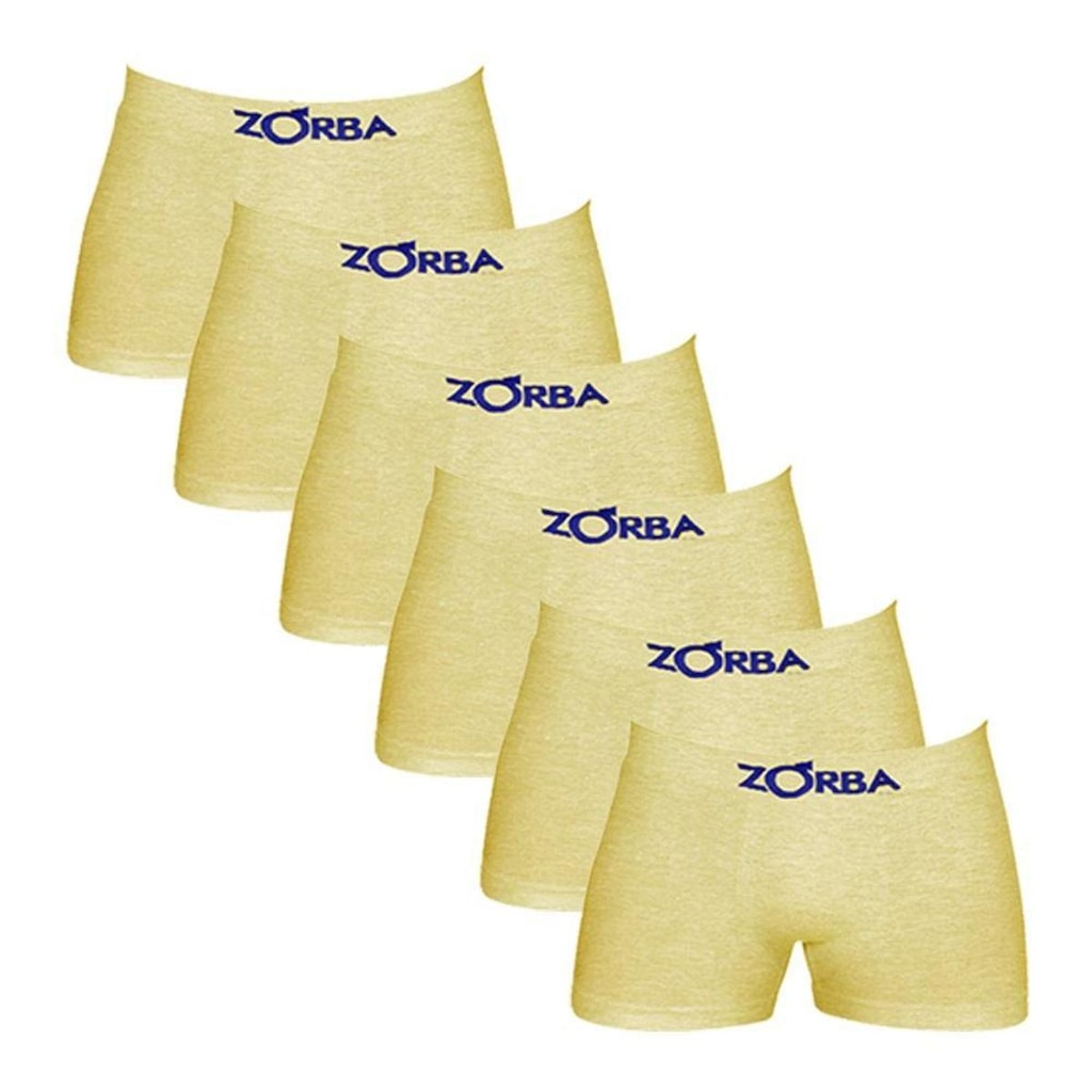 Kit C/6 Cuecas Boxer Infantil Algodão Zorba 678 -