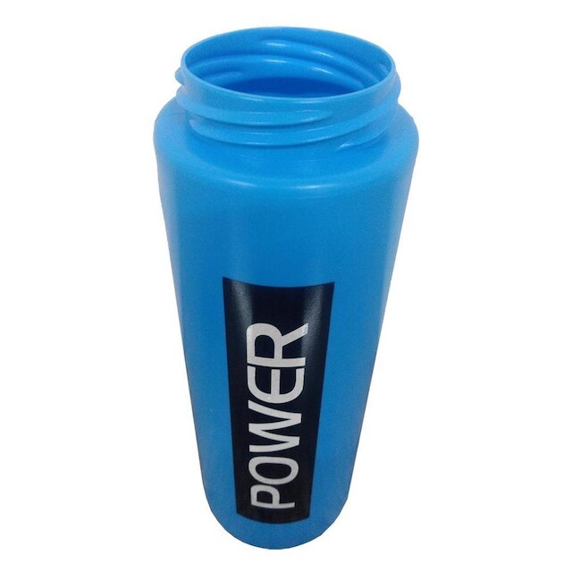 Kit c/6 Squeeze + Cesta Porta Garrafas Power Preta Bico Automático