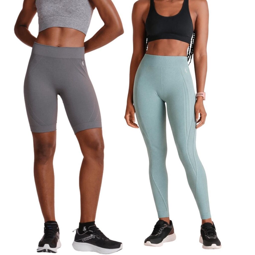 Kit Calça Legging Feminina Max + Bermuda Max Sem Costura