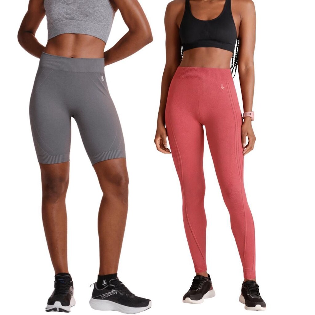 Kit Calça Legging Feminina Max + Bermuda Max Sem Costura