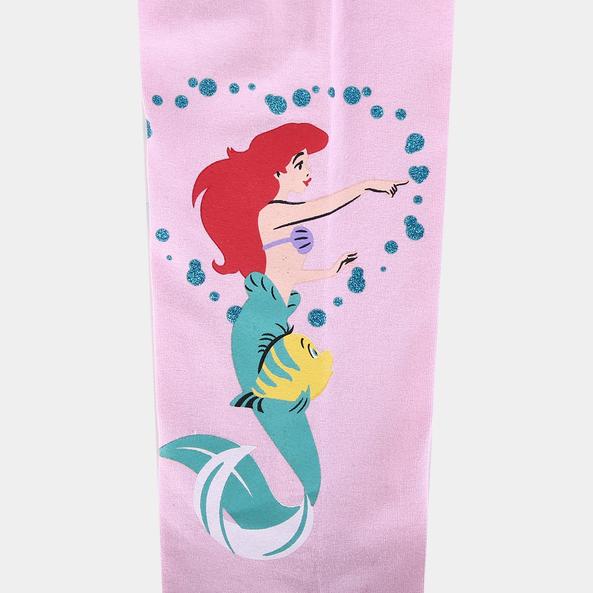 Kit Calça Legging Infantil Disney Ariel e Princesas Menina - 1