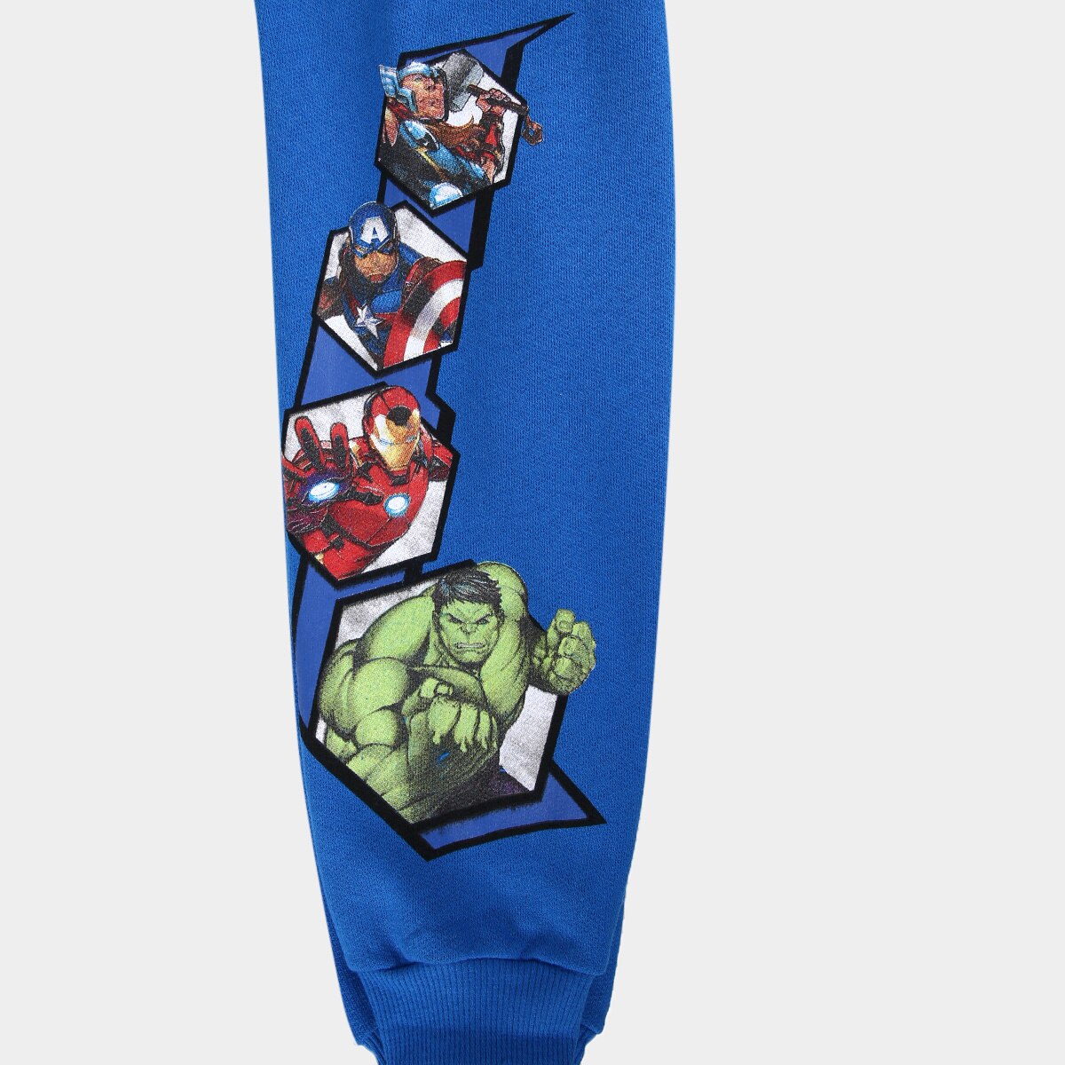 Kit Calça Moletom Infantil Peluciado Marvel Avengers I Menino - 2 Peças - 1