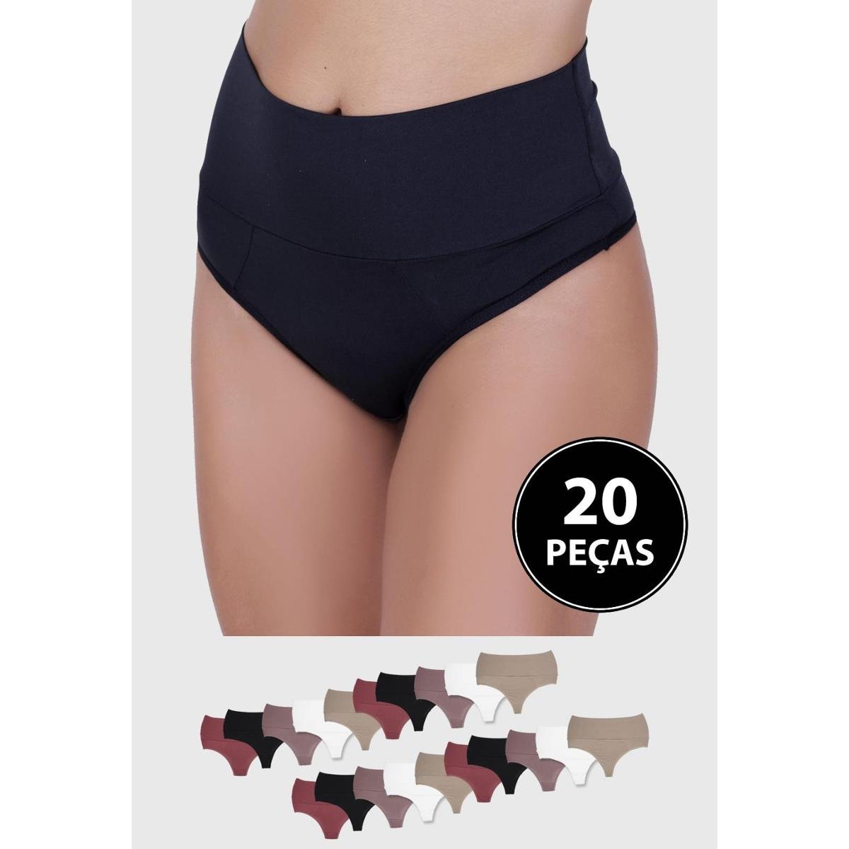 Calcinhas Modeladoras Azul Cintura Alta | Gostei e agora?