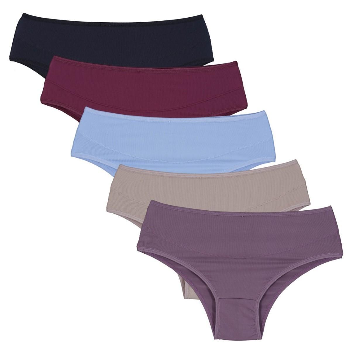 Kit Calcinha Compra De Lingerie Graciosa Microfibra Frente Dupla 5 Peças Menor preço em Kit Calcinha Compra De Lingerie Graciosa Microfibra Frente Dupla 5 Peças
